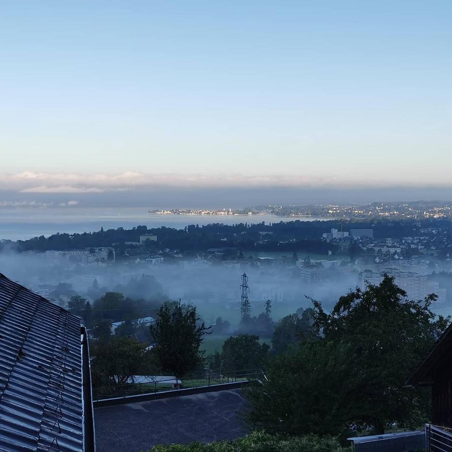 Bauernhaus Am Pfaenderhang Mit Seeblick Lochau Exterior foto